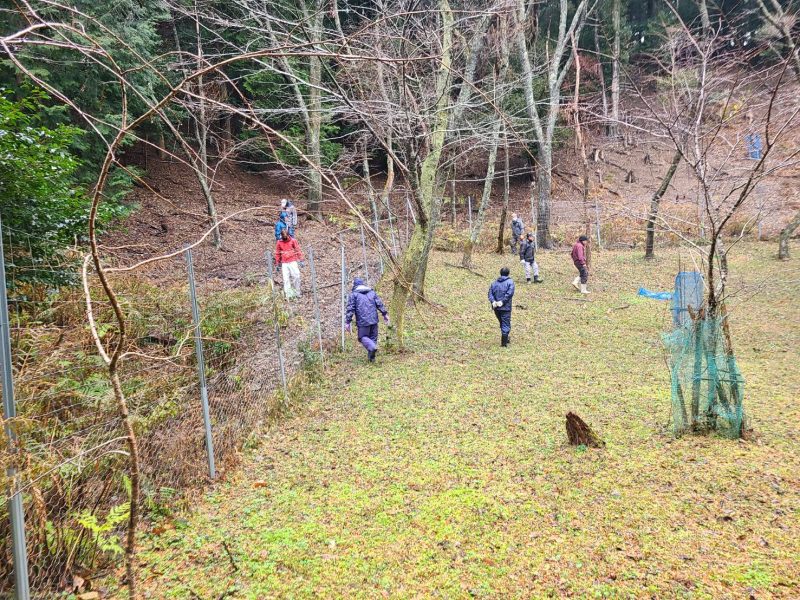 獣害ネット点検をしました