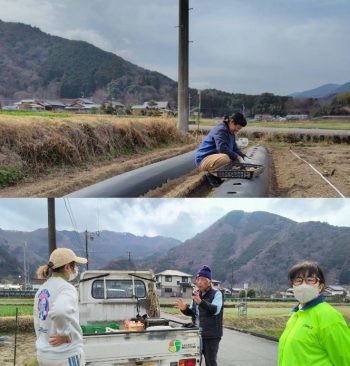 <じゃがいもの植え付けを行いました>